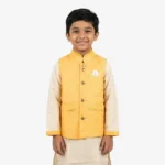 Vibrant Mari Gold Yellow Baby Panjabi for Festive Occasions